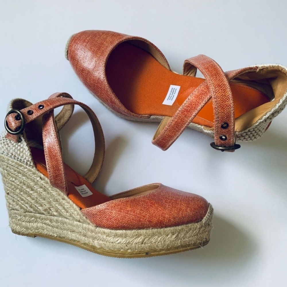 BETTYE MULLER KATY BIS ESPADRILLE WEDGE SANDALS.